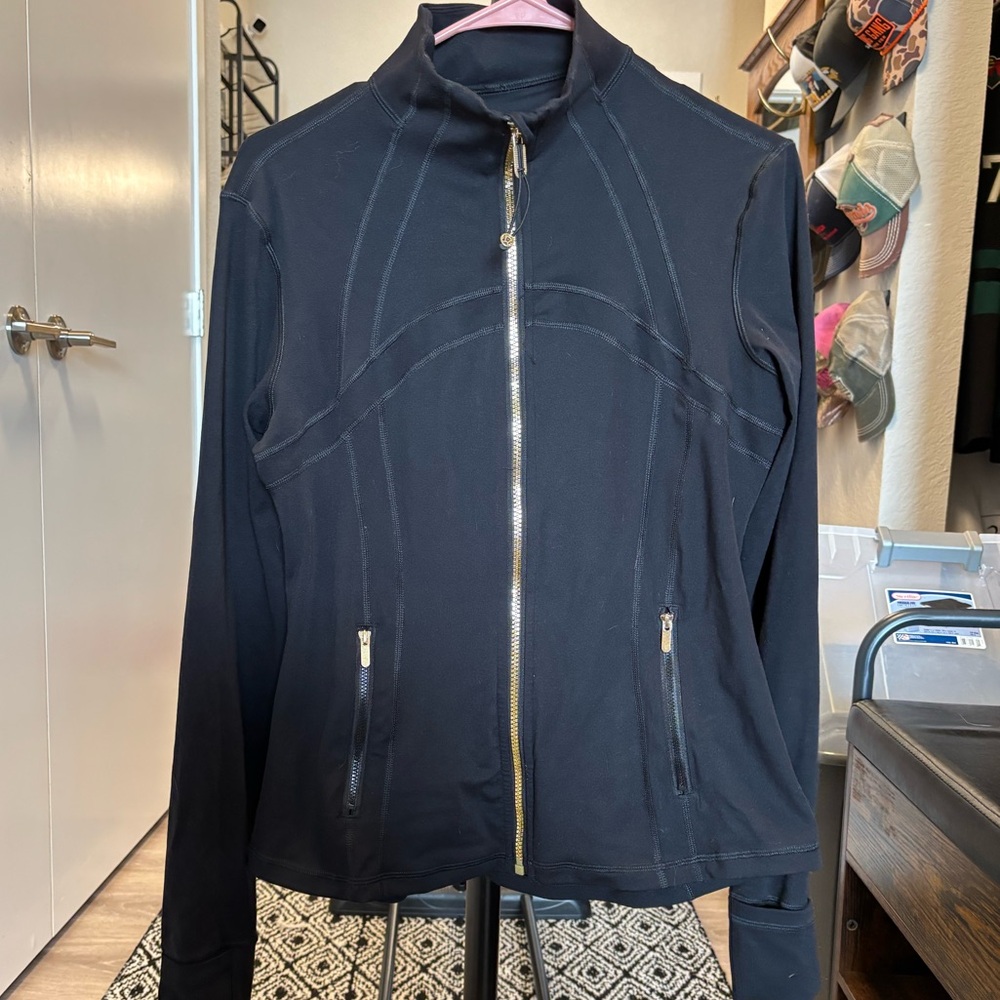 Lululemon Black and Gold Define Jacket